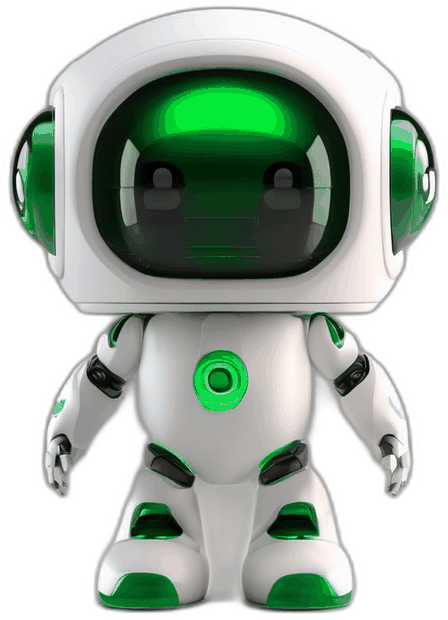 The Ground Truth robot pointing at the signup button